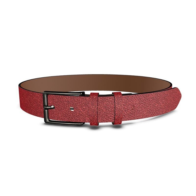 Handmade ladies luxury leather glitterati belt