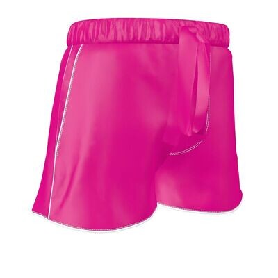 Ladies luxury pyjama shorts in hot pink