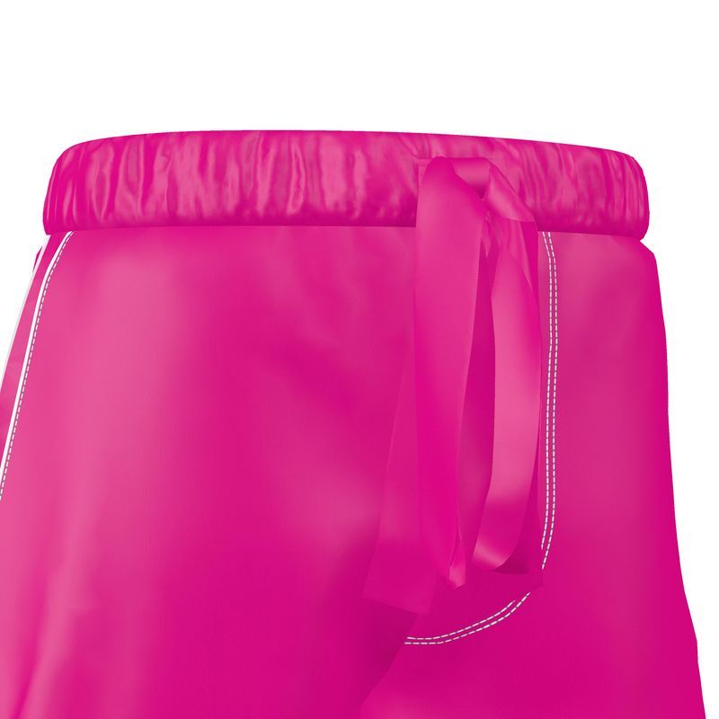 Ladies luxury pyjama shorts in hot pink