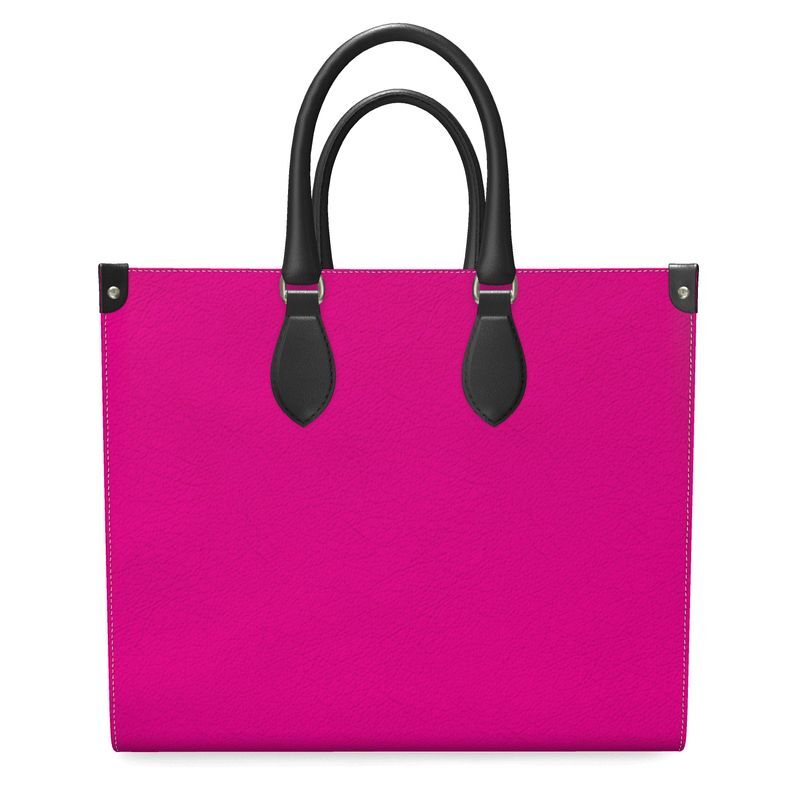 Handmade luxury leather shopper bag