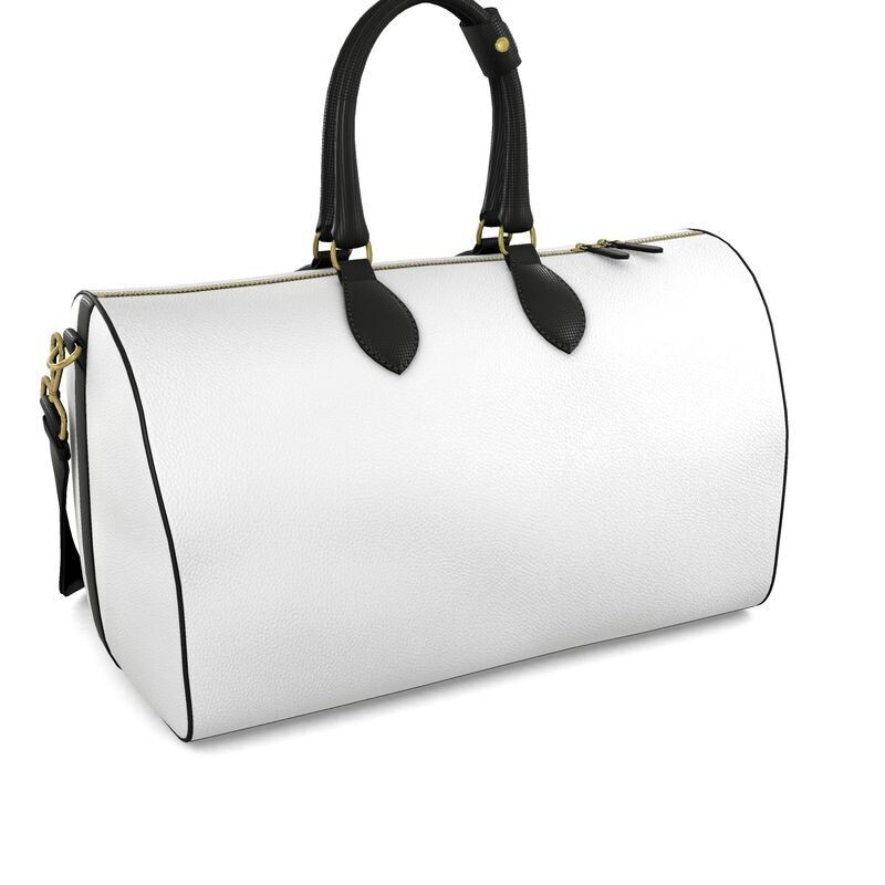 Handmade luxury leather Jet Set travel duffel bag