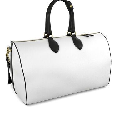 Handmade luxury leather Jet Set travel duffel bag