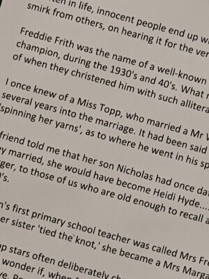 So often in life innocent people end up with unusual names 320