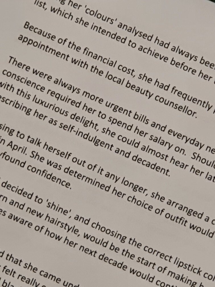 Having her colours analysed was on Tanya's list 305