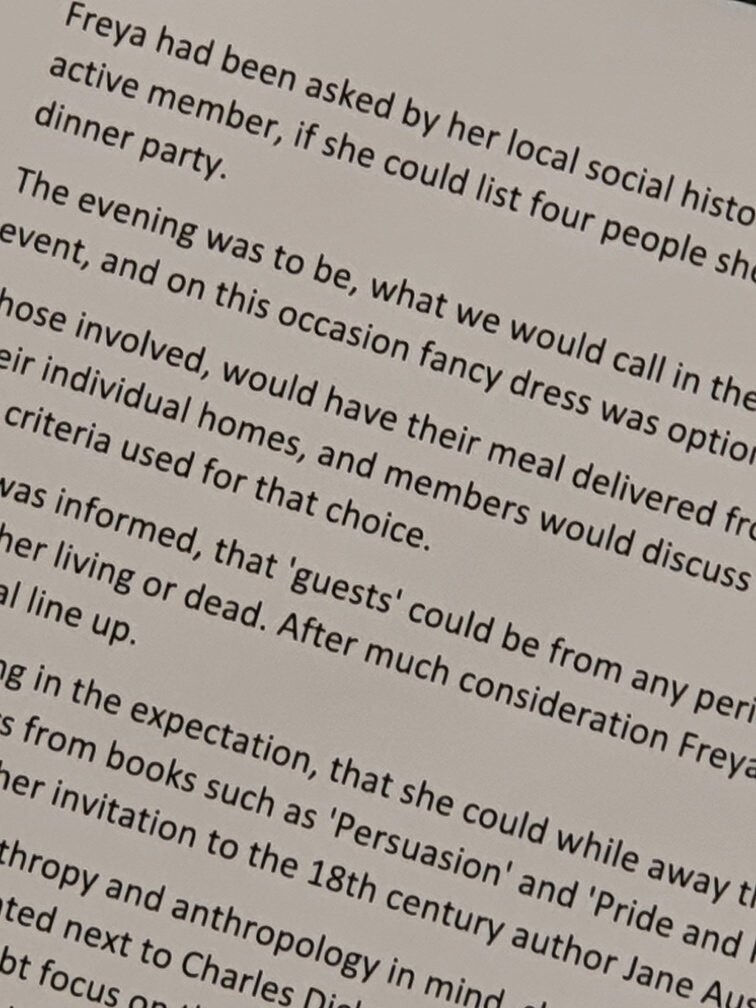 Freya had been asked by her local history group 311