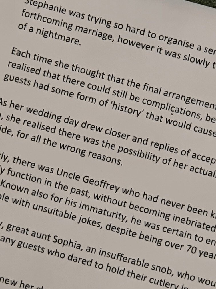 Stephanie was trying to organise the table plan for her wedding 325