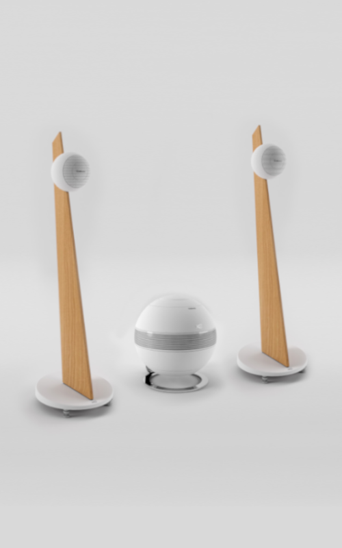 CABASSE PEARL SUB + IO3 sur SOCLE (La paire) Produit de demo BLANC CABASSE PEARL SUB + IO3 sur SOCLE (La paire) Produit de demo BLANC
