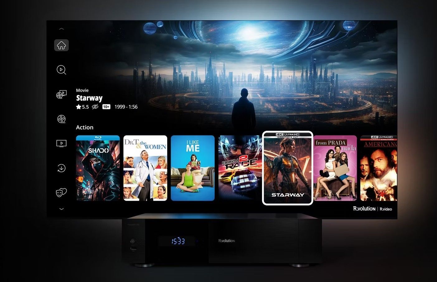 R_VOLUTION Player Pro 8K TV