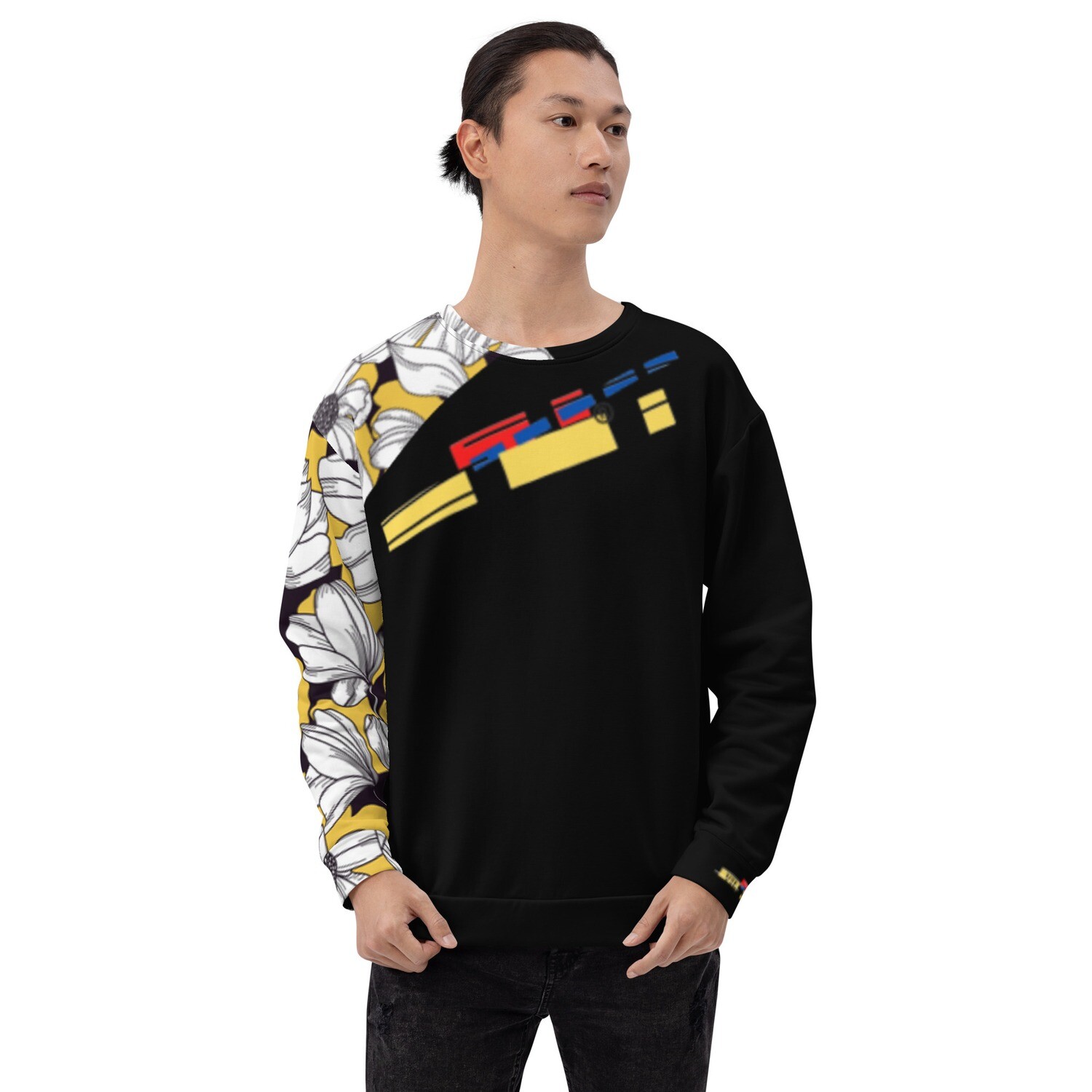 (Floral) Black VILLPCHO Unisex Long Sleeve