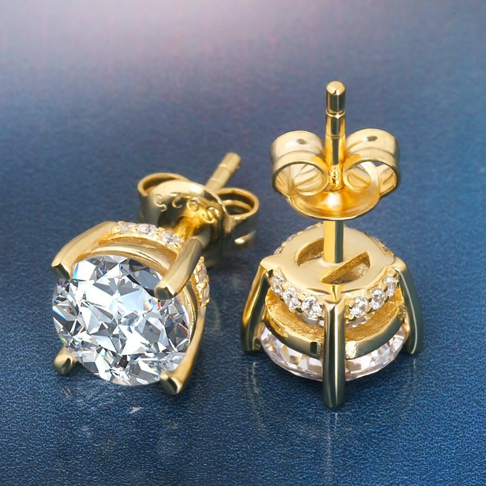 Diamond Earrings Iced Out