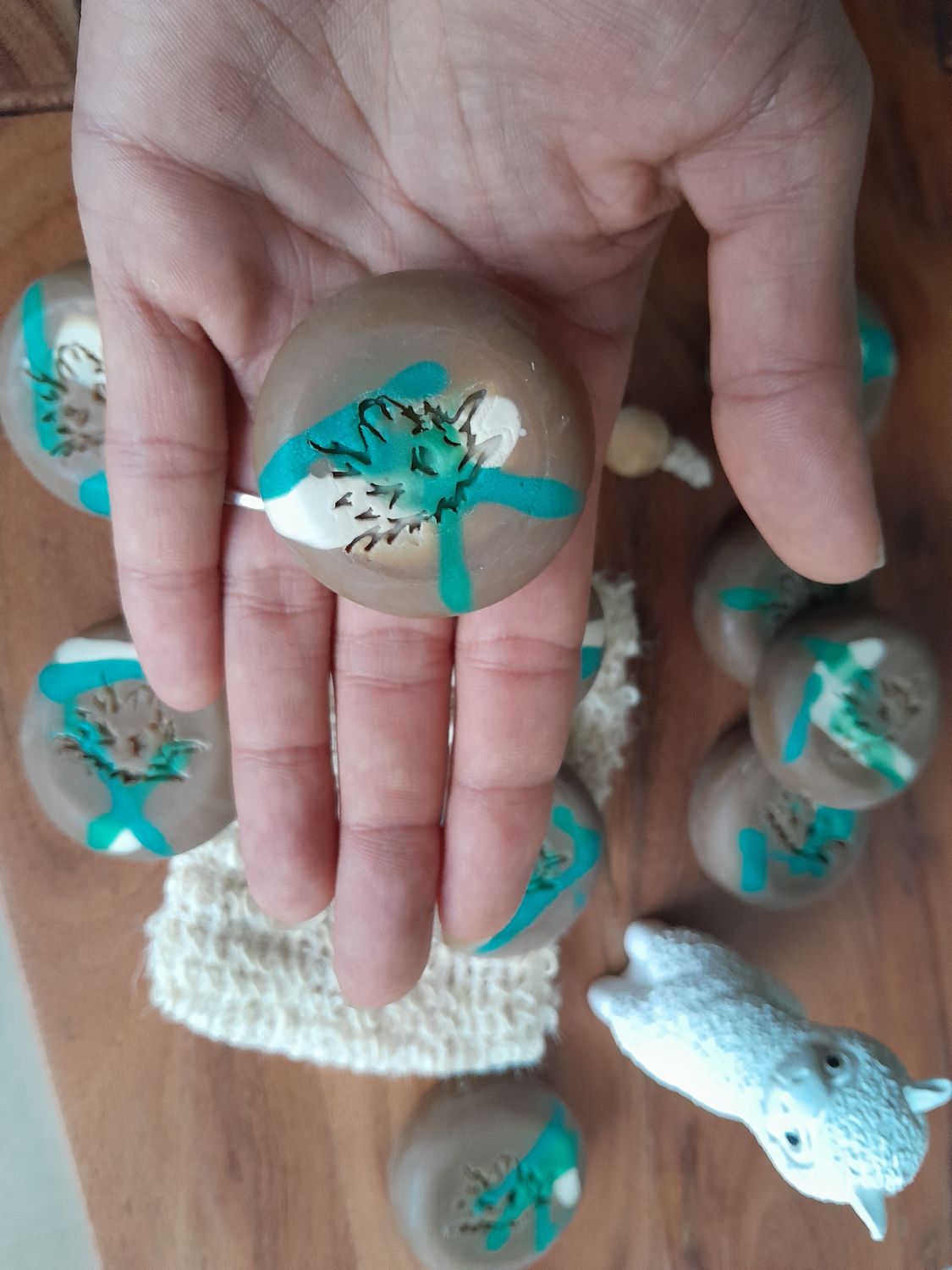 Mini Wasserfall Alpaka Seife mit Alpaka Keratin - 26g