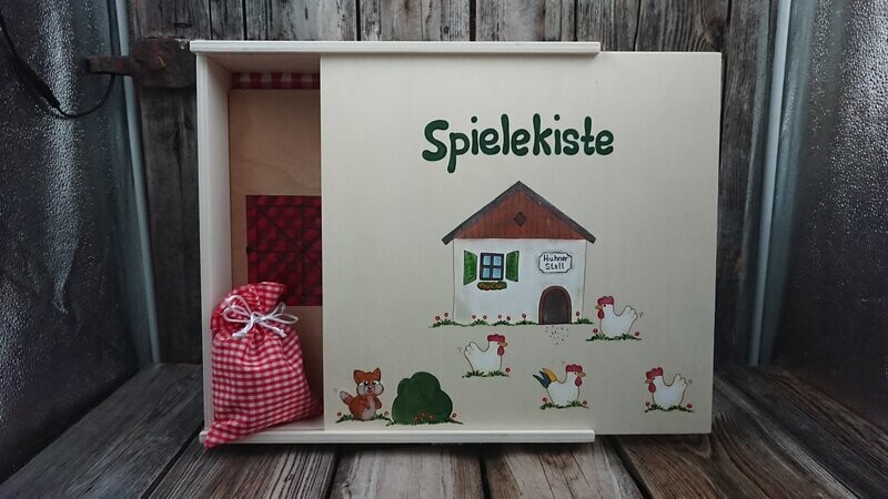 SpieleKiste * 35cm * mit WunschText