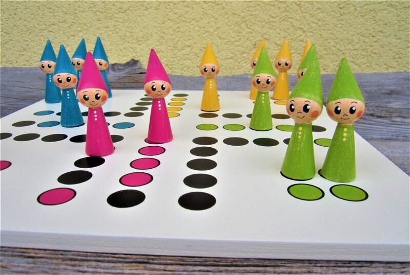 Brettspiel * Wichtel ärgerts eich ned * Frühling * elfenbein