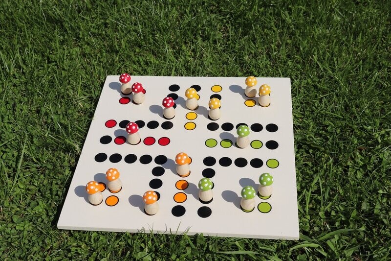 Brettspiel * Komm, GlücksPilze sammeln! * Sommer * elfenbein