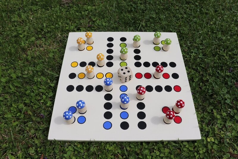 Brettspiel * Komm, GlücksPilze sammeln! * Winter * elfenbein