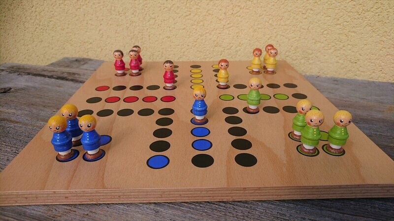 Brettspiel * Maxl ärger di ned * Winter * Buche