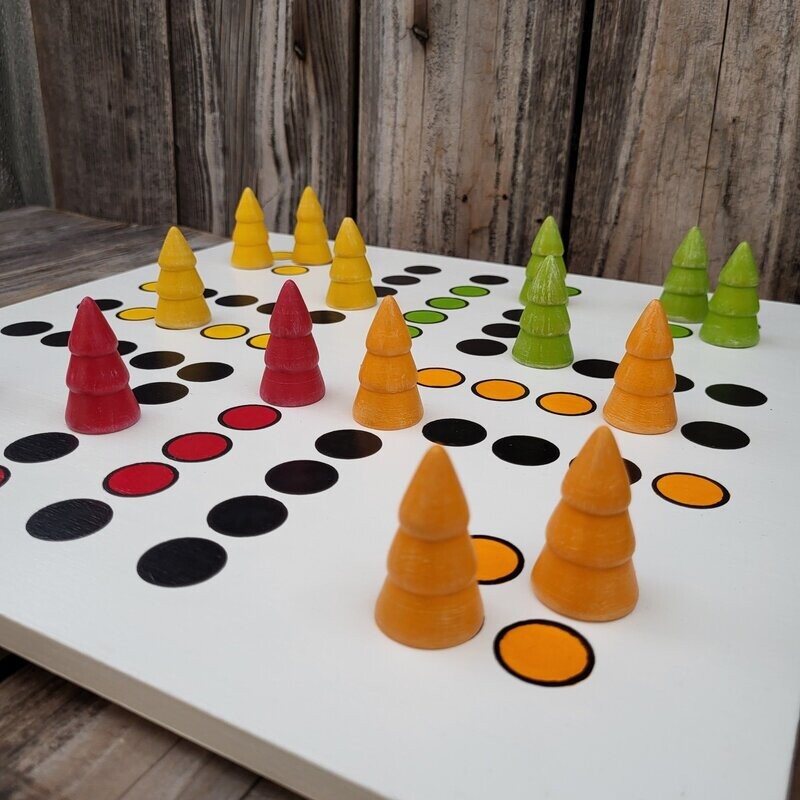 Brettspiel * Komm, Bäumchen sammeln! * Sommer * elfenbein