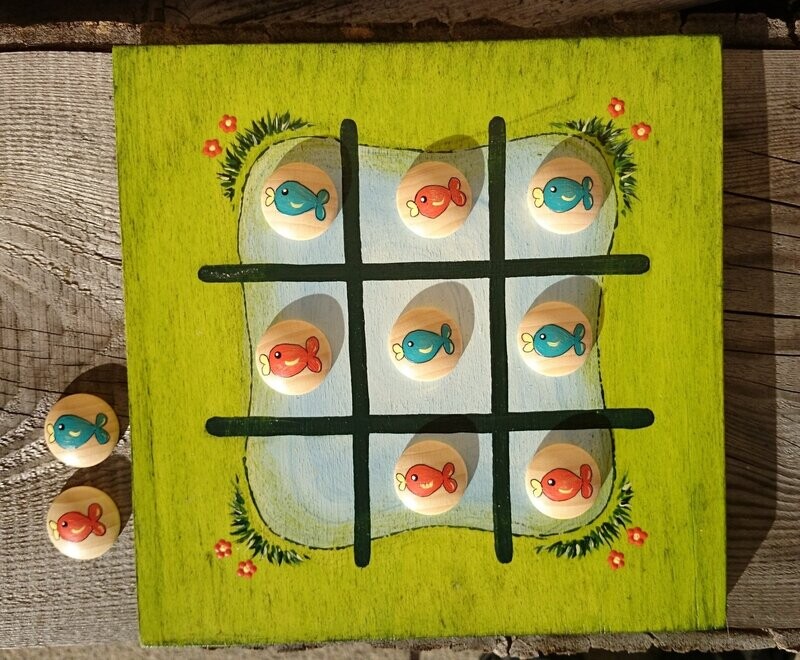 Brettspiel * TicTacToe * Frischer Fisch *