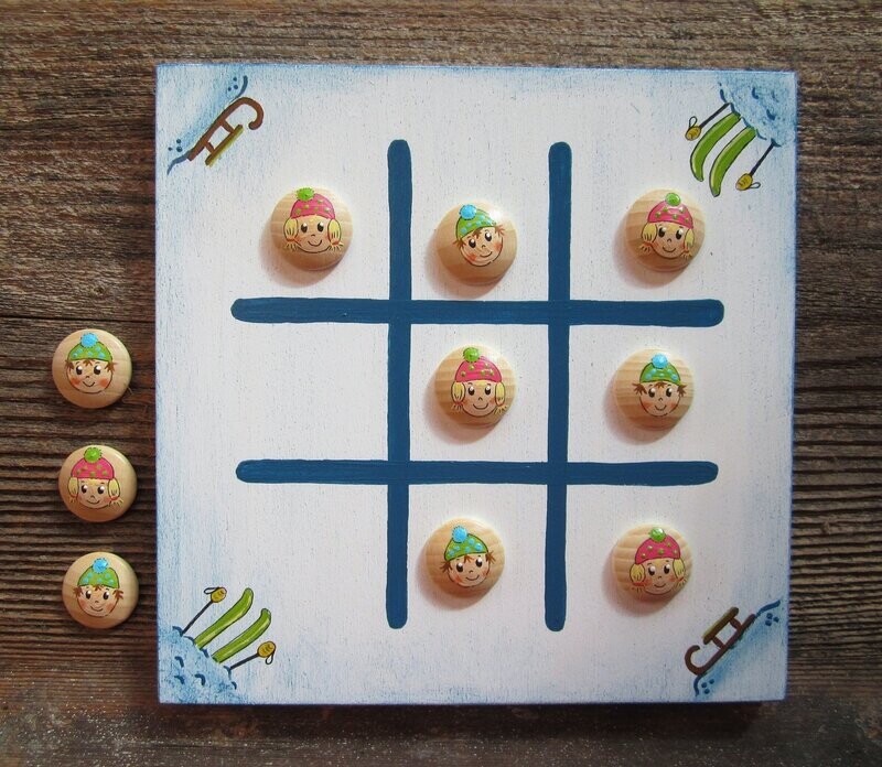 Brettspiel * TicTacToe * Hänsel & Gretel * türkis/pink