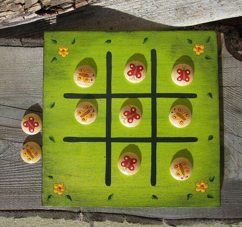 Brettspiel * TicTacToe * Schmetterling *
