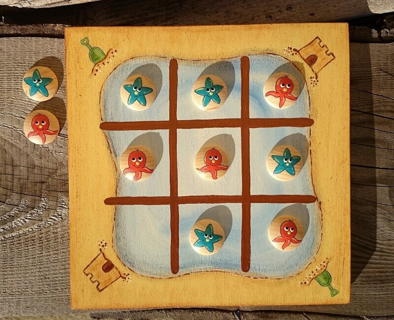 Brettspiel * TicTacToe * Stella & Kraki *