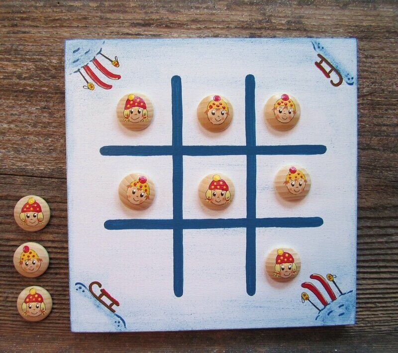 Brettspiel * TicTacToe * Hänsel & Gretel * gelb/rot