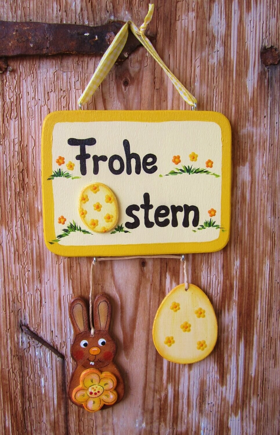 TürSchild * eckig * Frohe Ostern