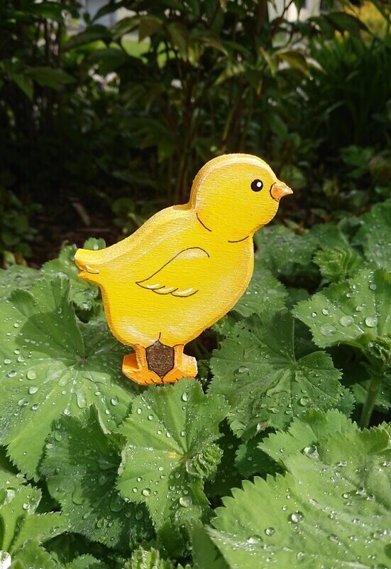 GartenStecker * Kücken gelb * gestreckt/Schnabel geschlossen *