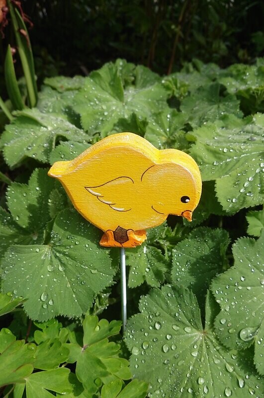 GartenStecker * Kücken gelb * geduckt/Schnabel geschlossen*