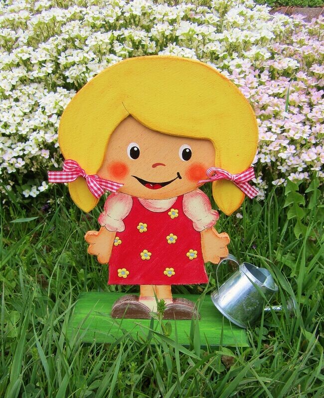 Kleine Gärtnerin Gretel * rot * 32cm
