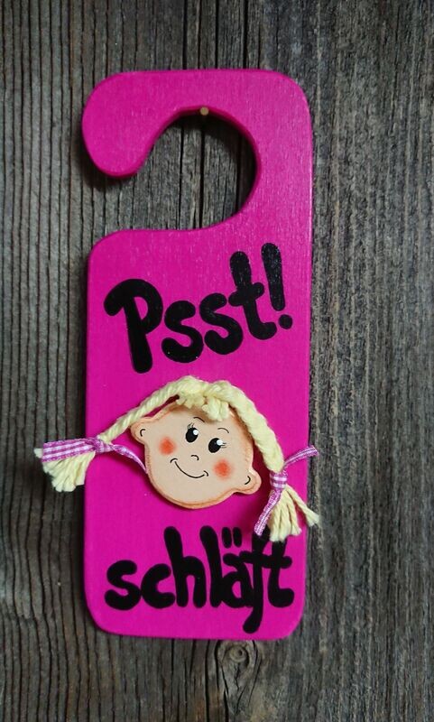 HängeTürSchild * Psst! Mäderl schläft