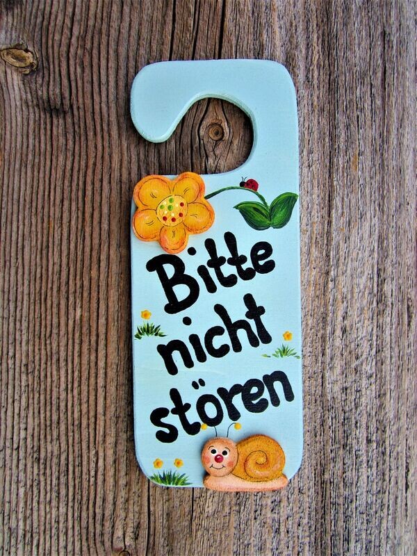 HängeTürSchild * Bitte nicht stören * Schnecke