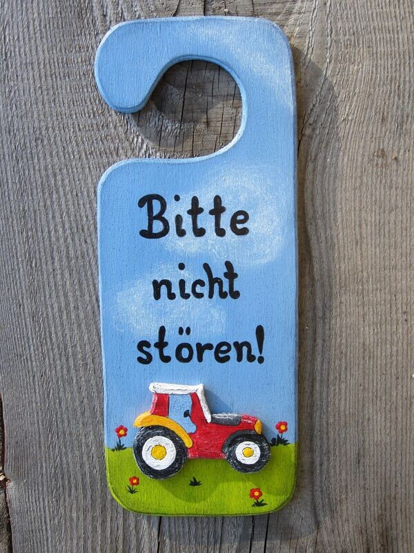 HängeTürSchild * Bitte nicht stören * Traktor