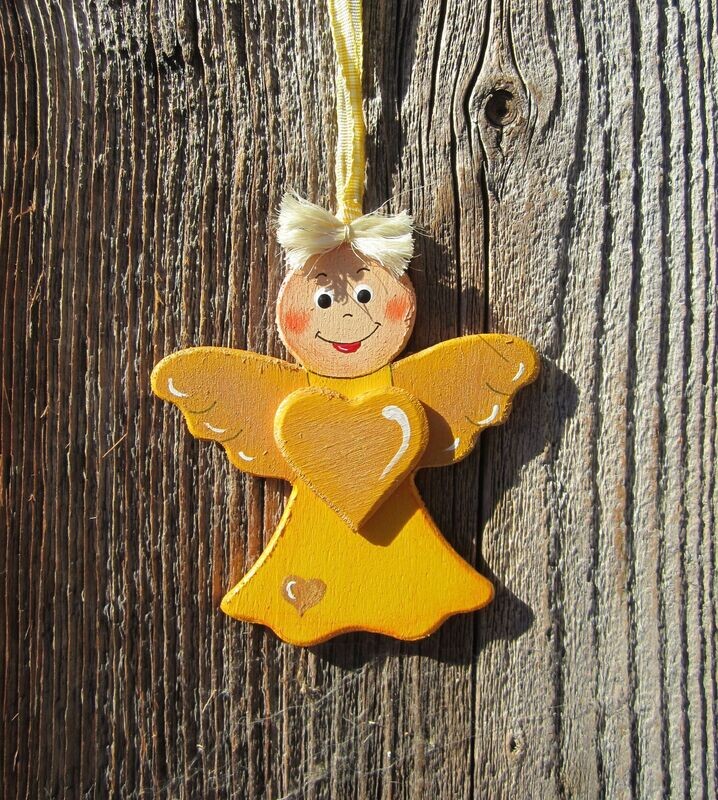 Anhänger * SchmunzelEngerl  mit Herz * 9cm