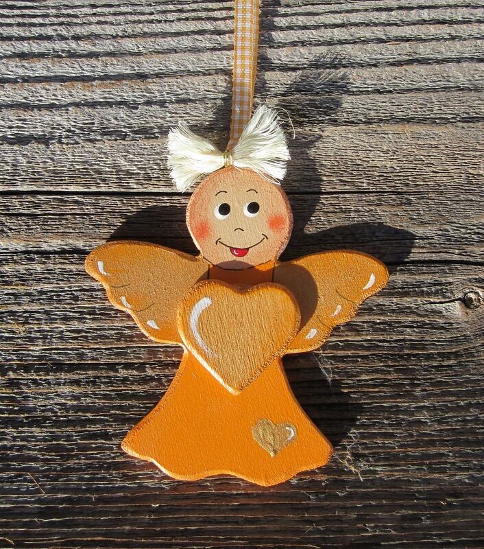 Anhänger * SchmunzelEngerl  mit Stern * 9cm