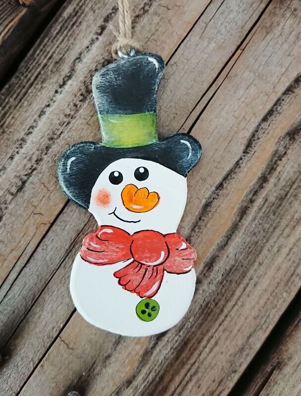 Anhänger * SchneeMannTrio * Theo * 8cm