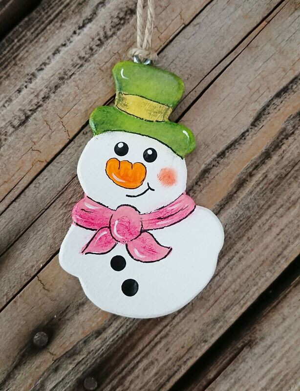 Anhänger * SchneeMannTrio * Toni * 8cm