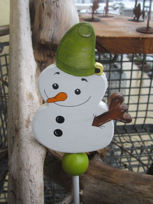 GartenStecker * SchneeMannTrio * Leo