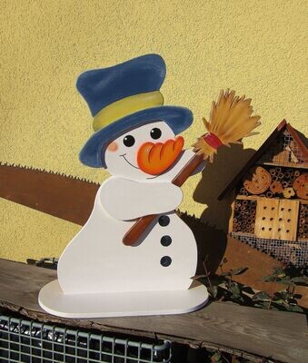 SchneeMann mit Besen * 50cm