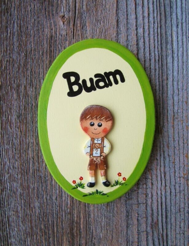 TürSchild * oval * Buam