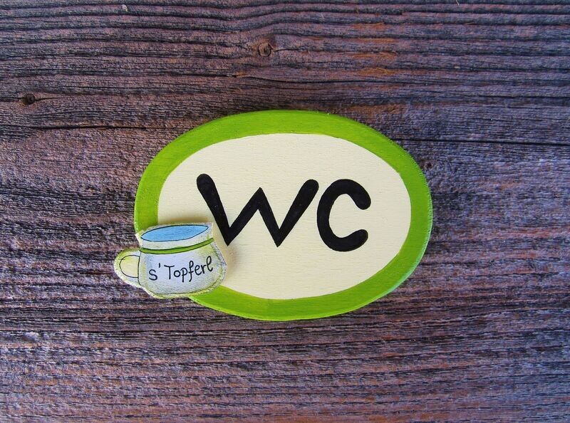 TürSchild * oval * WC