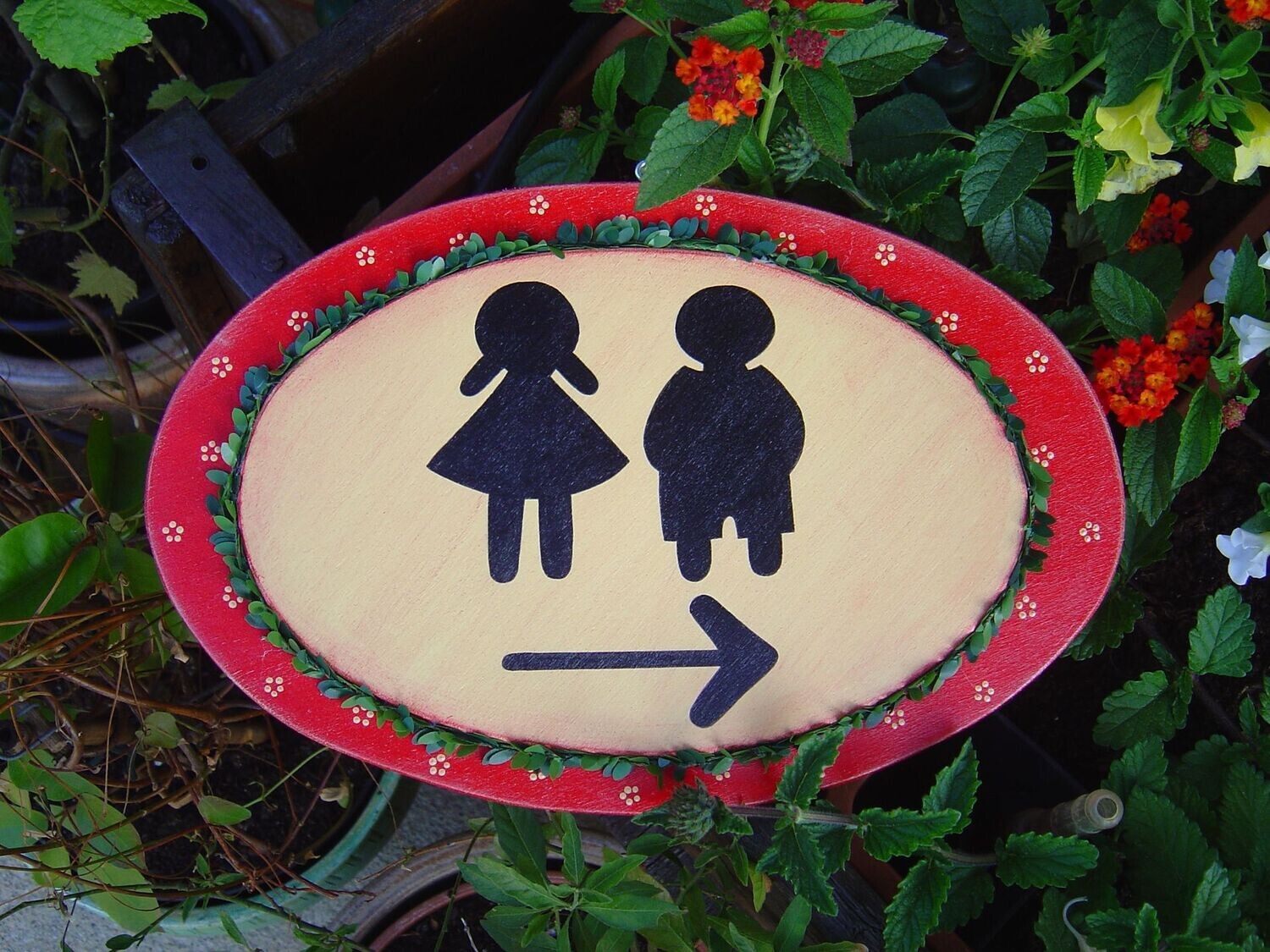 HinweisSchild * oval * Toilette