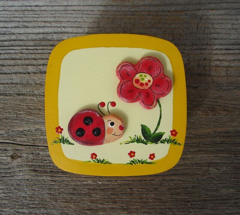 GeschenkDose * Käferl * eckig * 10cm