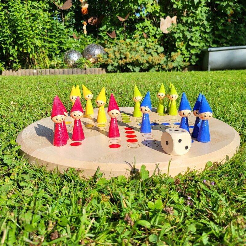 Brettspiel * Wichtel ärgerts eich ned * Winter * Ahorn rund * lasergraviert
