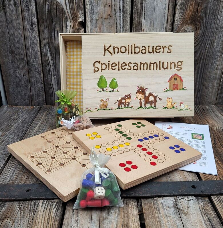 Mini*Spiele*Kiste mit 4 Spiele