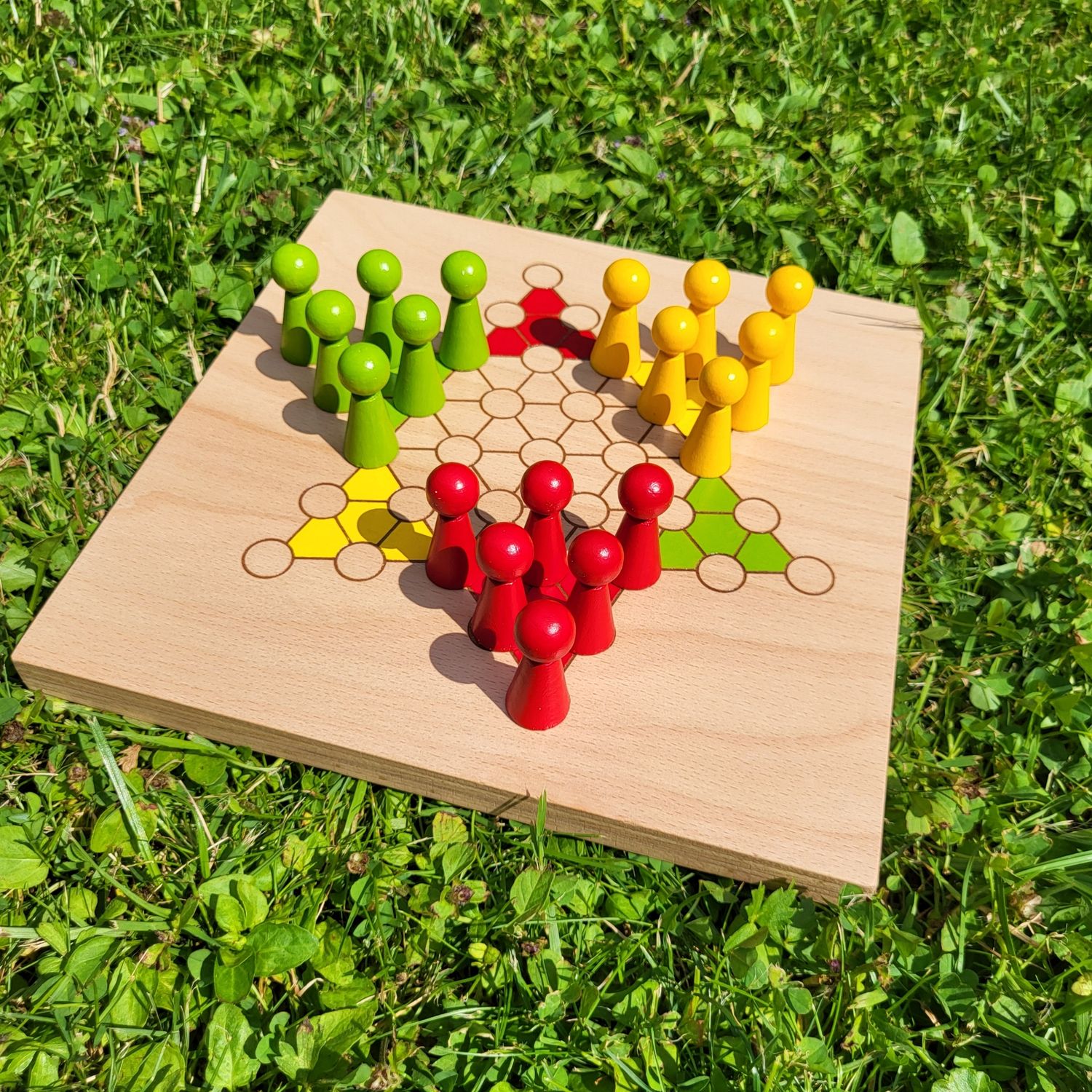 Mini*Brettspiel * Halma * 6er * Kegel * Sommer