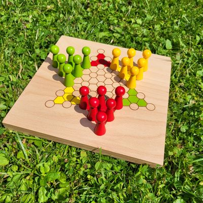 Mini*Brettspiel * Halma * 6er * Kegel * Sommer