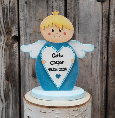 Engerl mit Herz * 19cm * personalisiert