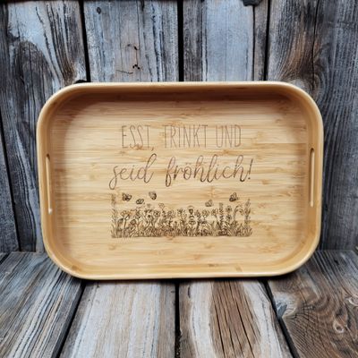ServierTablett mit WunschMotiv & Text
