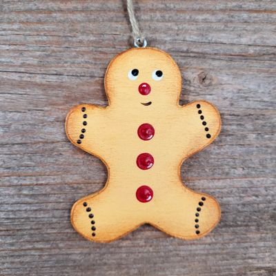 Lebkuchen-AnHänger * MürbteigMann * 8,5cm